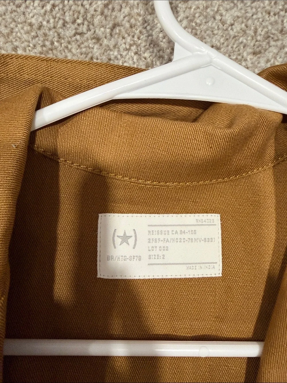 camel-colored Banana Republic Heritage Safari Cotton-Linen Cropped Jumpsuit